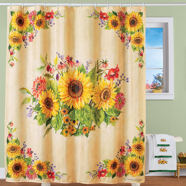 Rosalind Wheeler Blaklee Floral Shower Curtain Wayfair